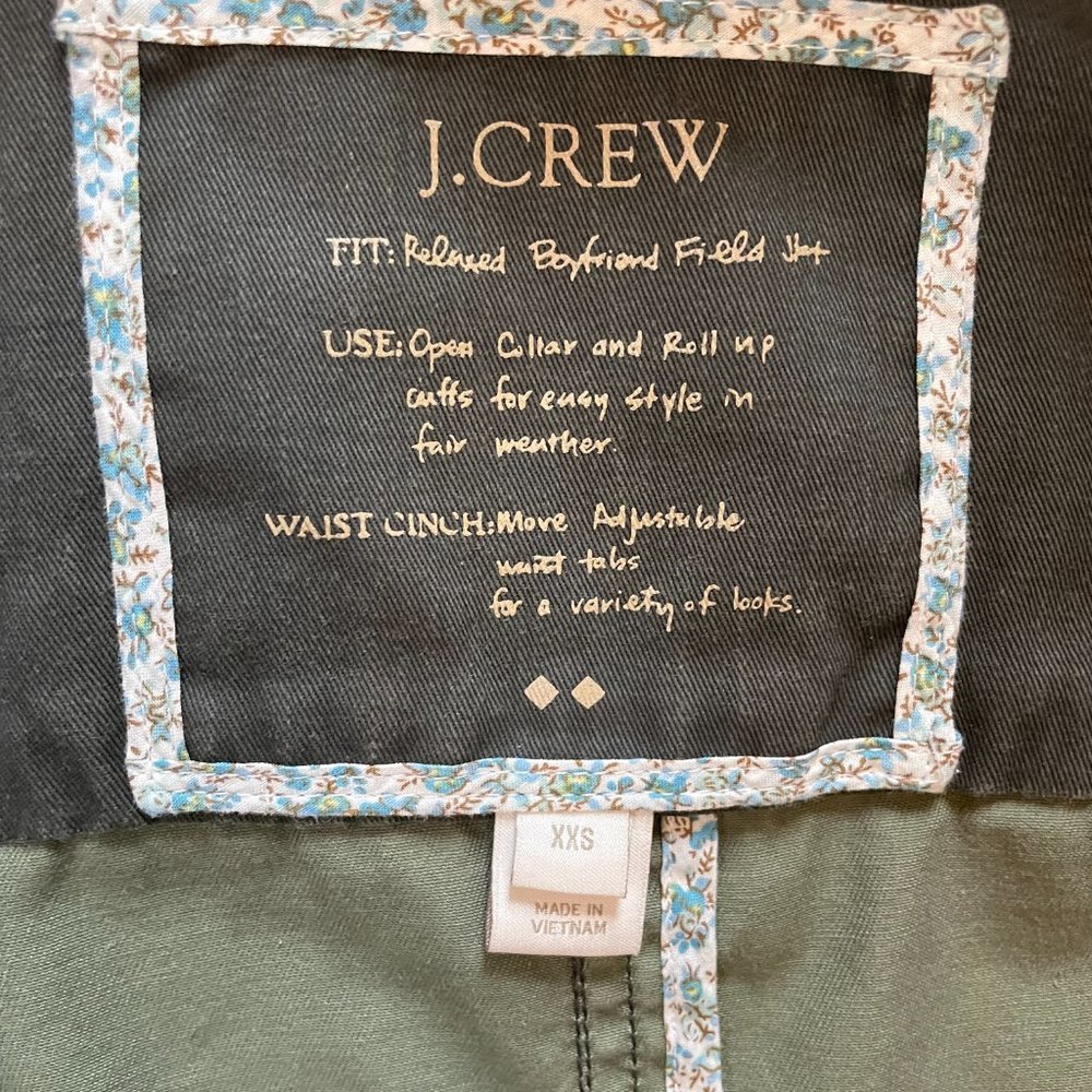 J. CREW Military Jacket with Gold Buttons - XXS - Picture 3 of 3